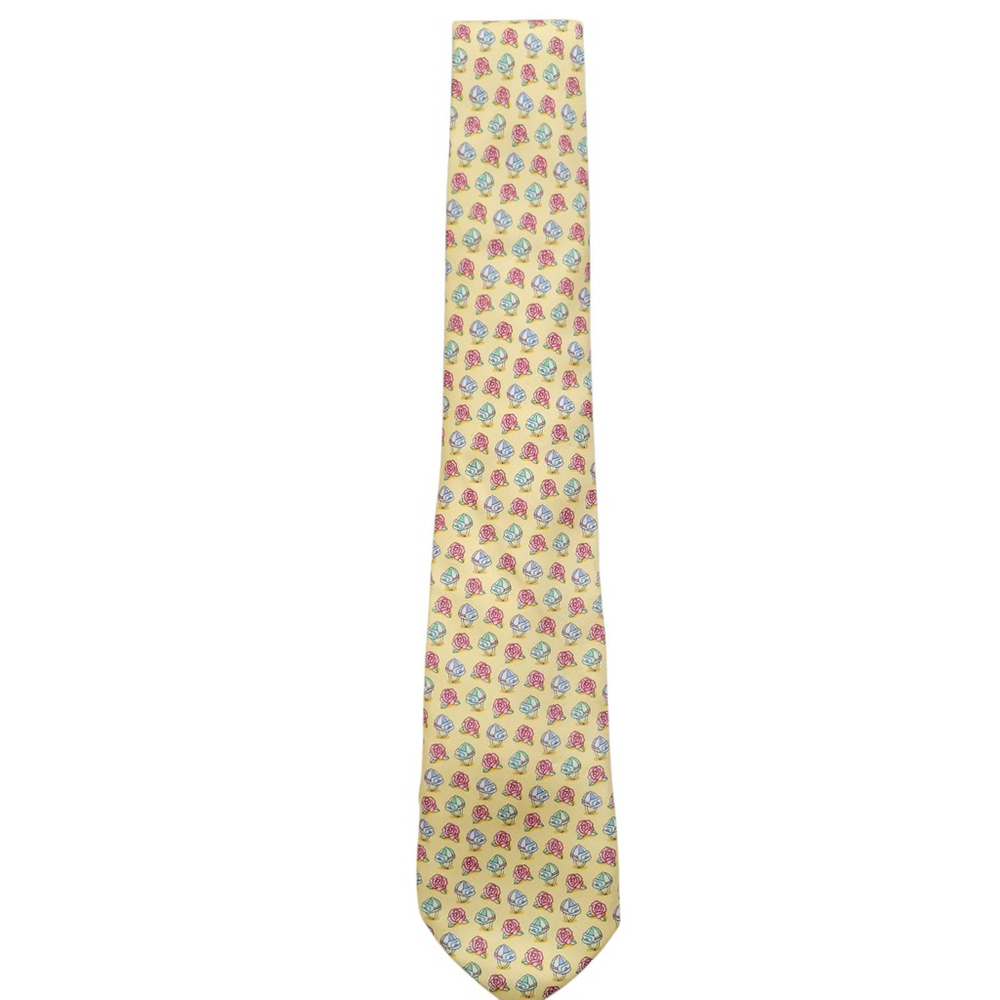 Vineyard Vines Custom Collection Men's 100% Silk Tie 3.5" Excellent Condition
